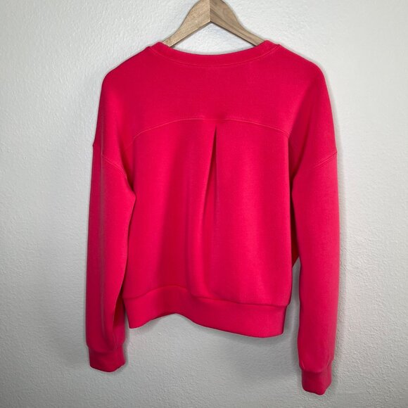 Spanx Pink Airessentials Crewneck Pullover Sweatshirt size Large 50347r - Picture 10 of 12